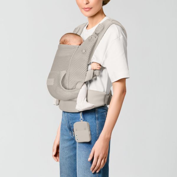 Porte bébé physiologique Laya Dune Grey