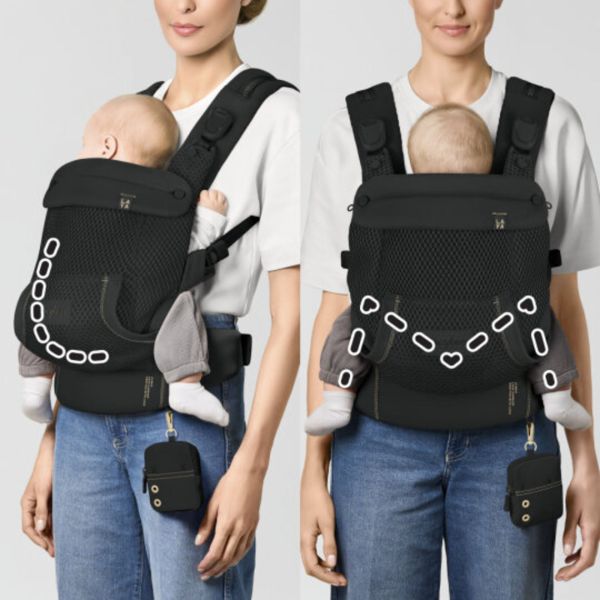 Porte bébé physiologique Laya Magic Black