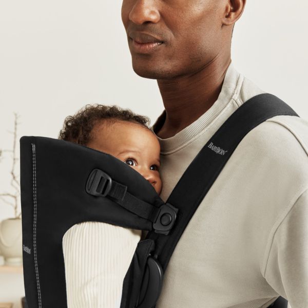 Porte bébé Mini coton noir