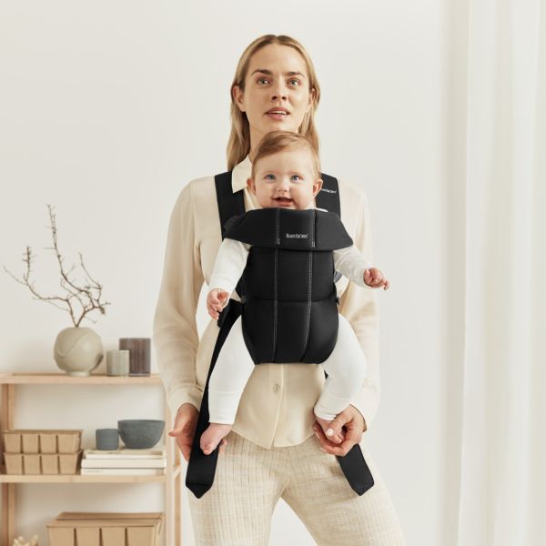 Porte bébé Mini coton noir