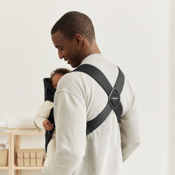 Porte bébé Mini coton noir