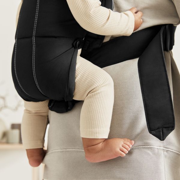 Porte bébé Mini coton noir