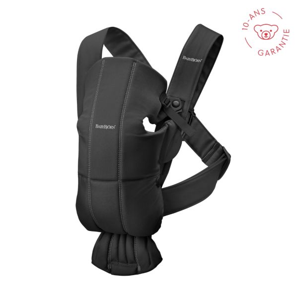 Porte bébé Mini coton noir