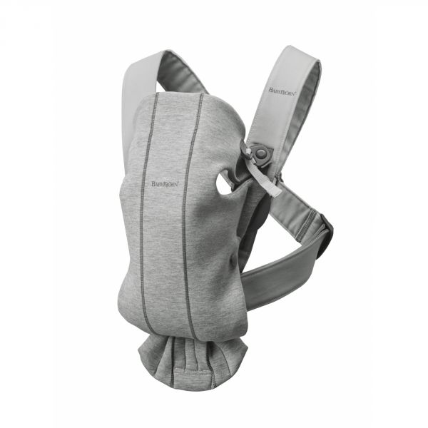 Porte bébé Mini jersey 3D gris clair