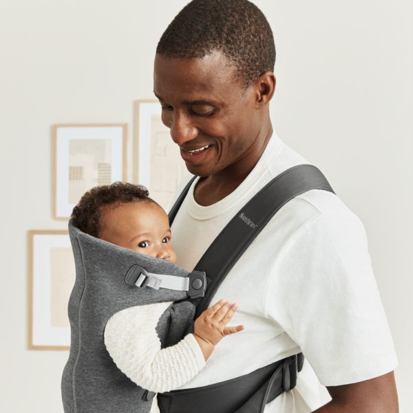 Porte bébé Mini jersey 3D gris foncé