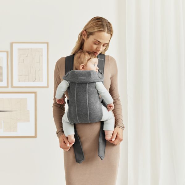 Porte bébé Mini jersey 3D gris foncé