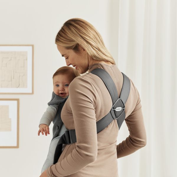 Porte bébé Mini jersey 3D gris foncé