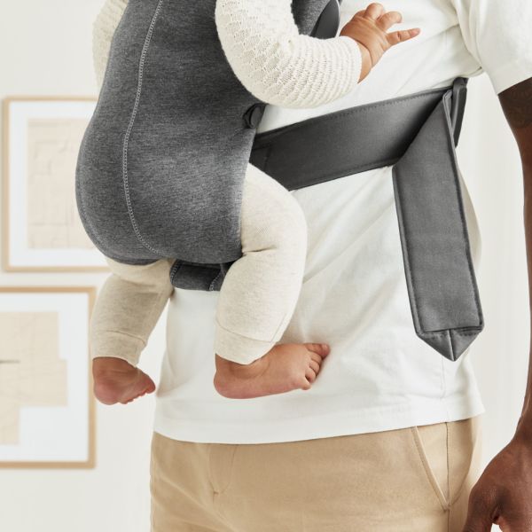 Porte bébé Mini jersey 3D gris foncé