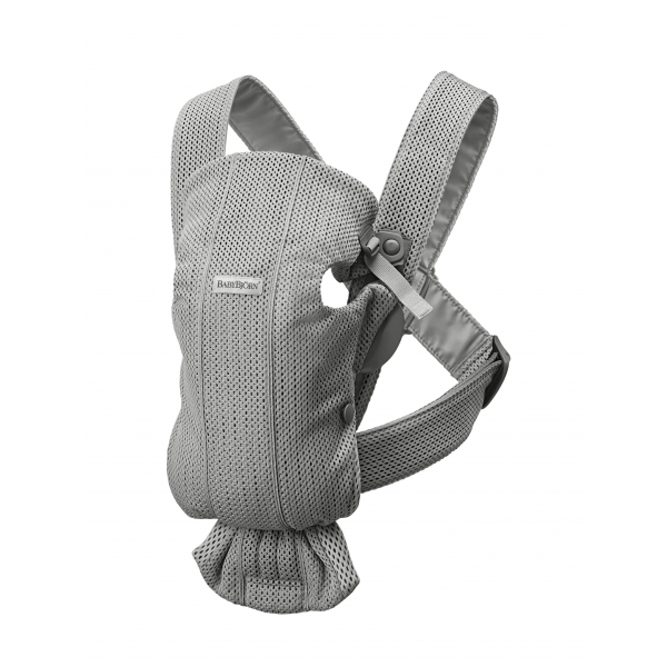 Porte bébé Mini mesh 3D gris