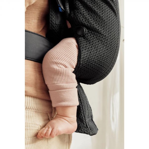 Porte bébé Mini mesh 3D noir