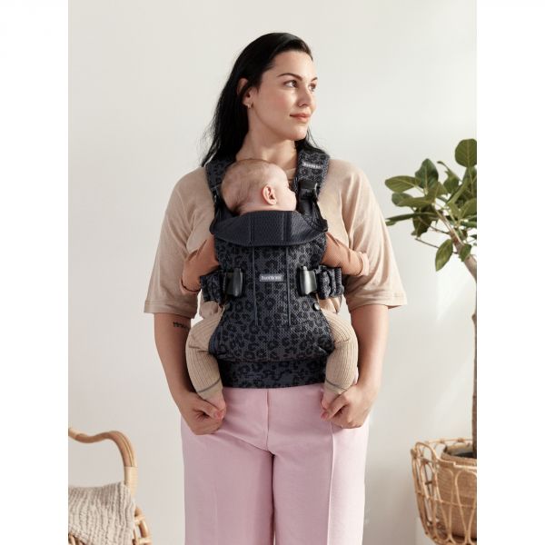 Porte bébé One Air mesh 3D Anthracite Léopard