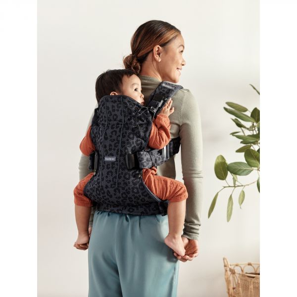 Porte bébé One Air mesh 3D Anthracite Léopard