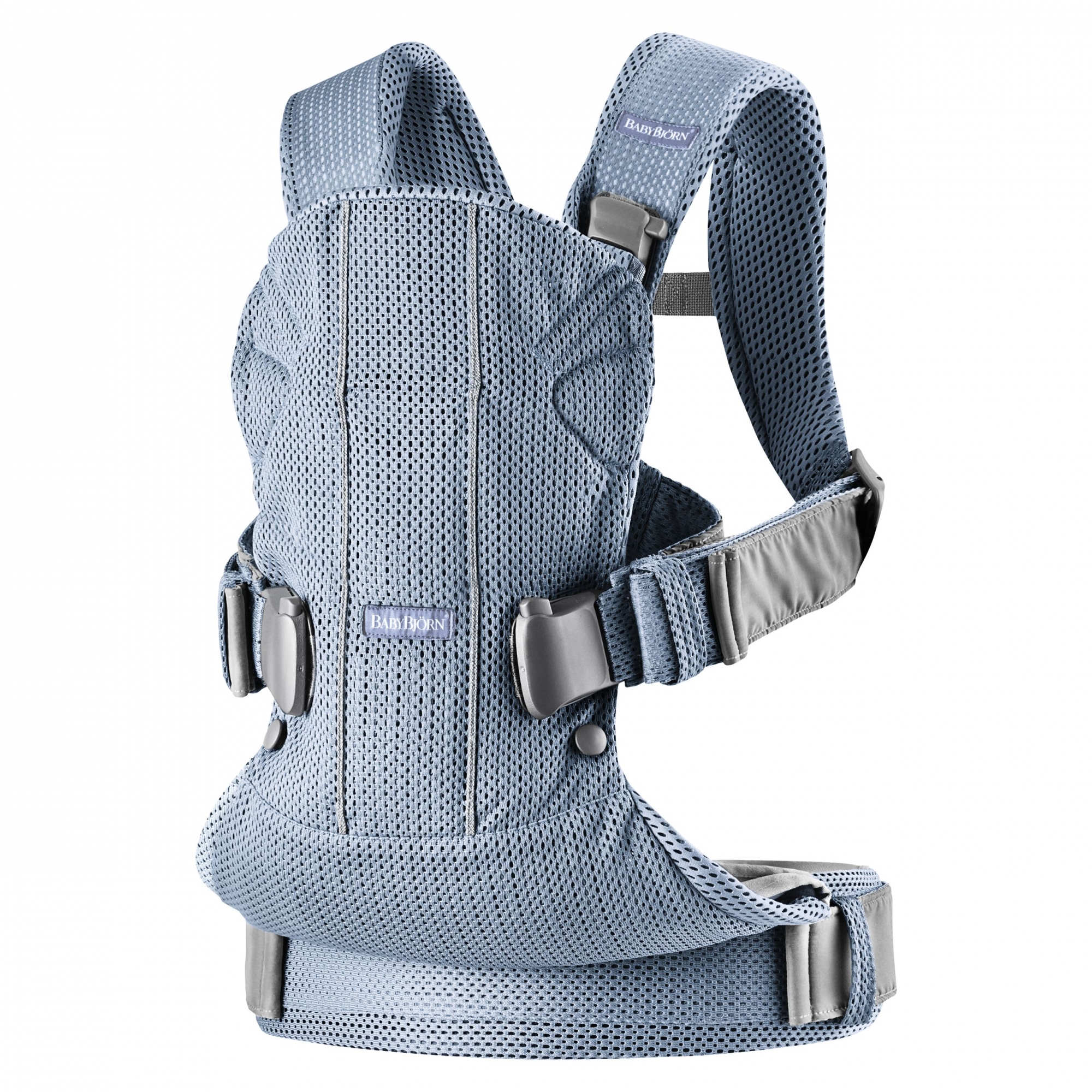 Babybjorn Porte Bebe One Air Mesh 3d Bleu Ardoise Made In Bebe
