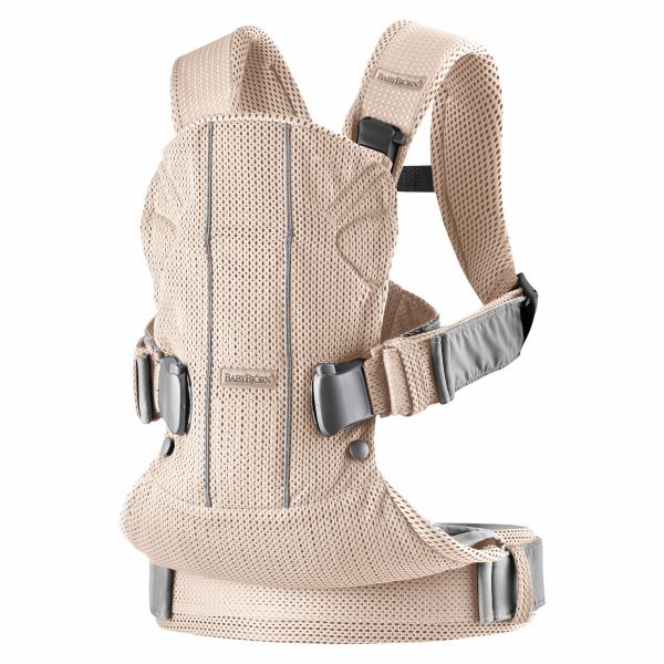 Porte bébé One Air mesh 3D rose nacré