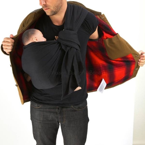 Écharpe de portage Sling Black beans