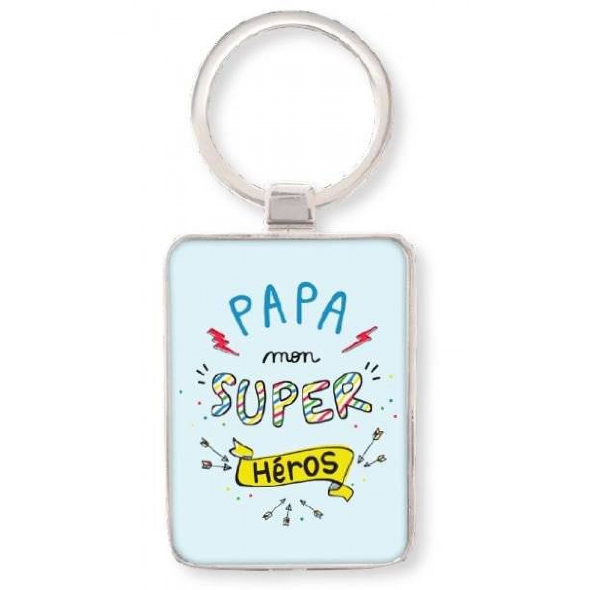 Porte clé Papa super héros - Made in Bébé