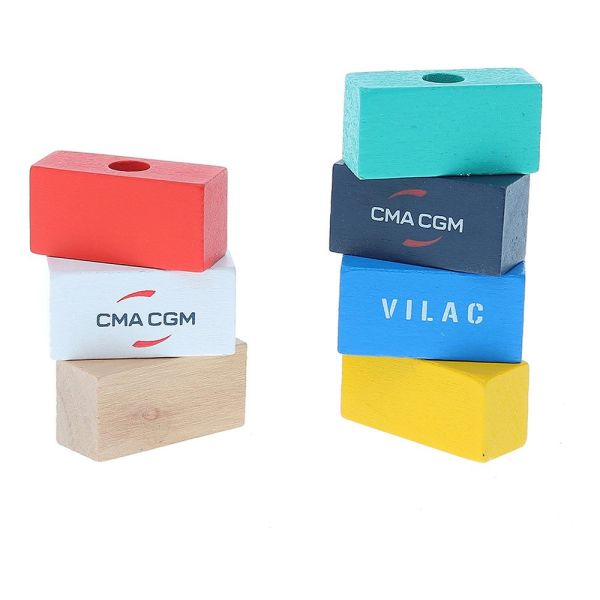 Jouet en bois pour enfant Bateau porte-conteneurs Jules Verne