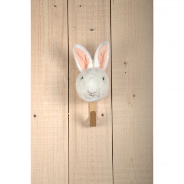 Porte-manteau mini lapin blanc