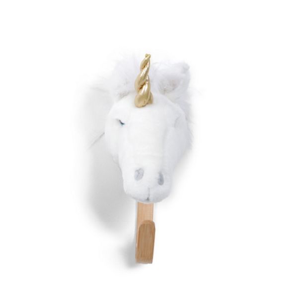 Porte-manteau mini licorne corne d'or