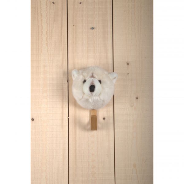 Porte-manteau mini ours blanc