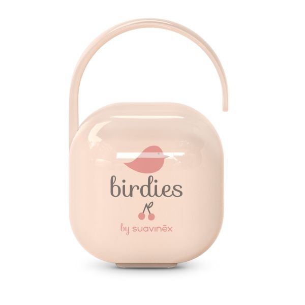 Porte sucette bébé Birdies Rose