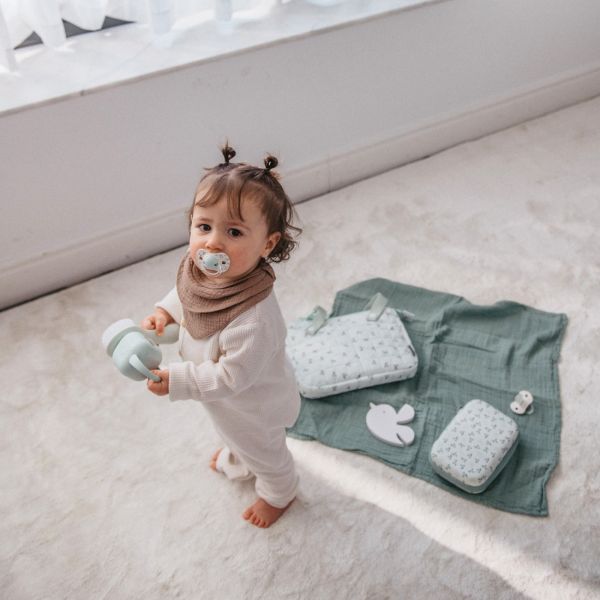 Porte sucette bébé Birdies Vert