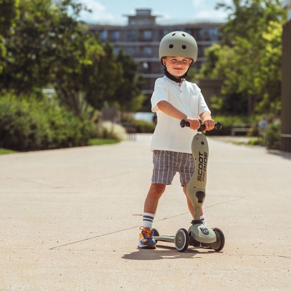 Porteur évolutif en trottinette Highwaykick 1 Olive