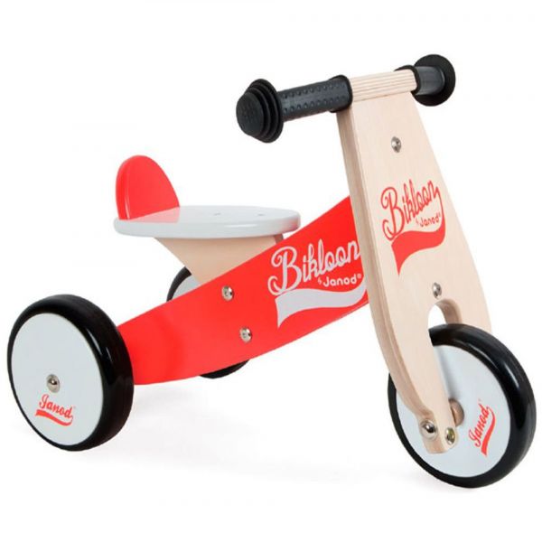 Porteur little bikloon rouge et blanc