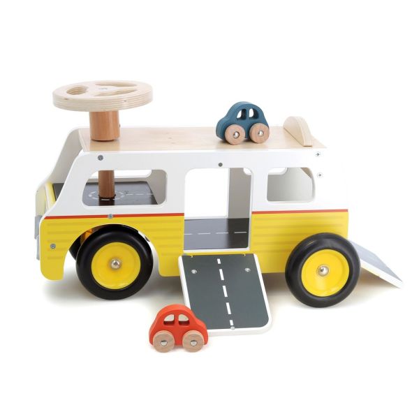 Porteur en bois 2 en 1 Van / Garage