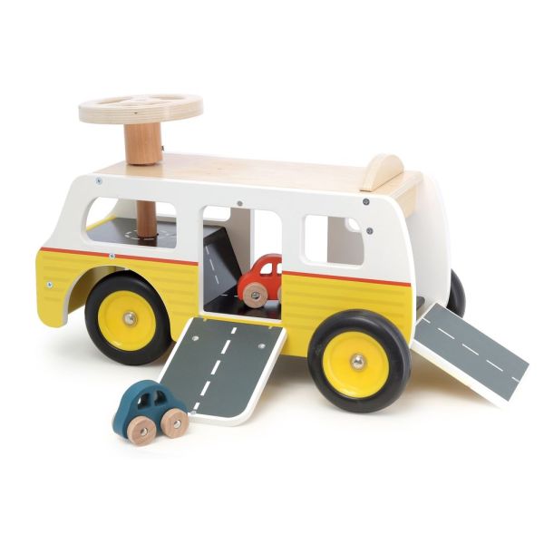 Porteur en bois 2 en 1 Van / Garage