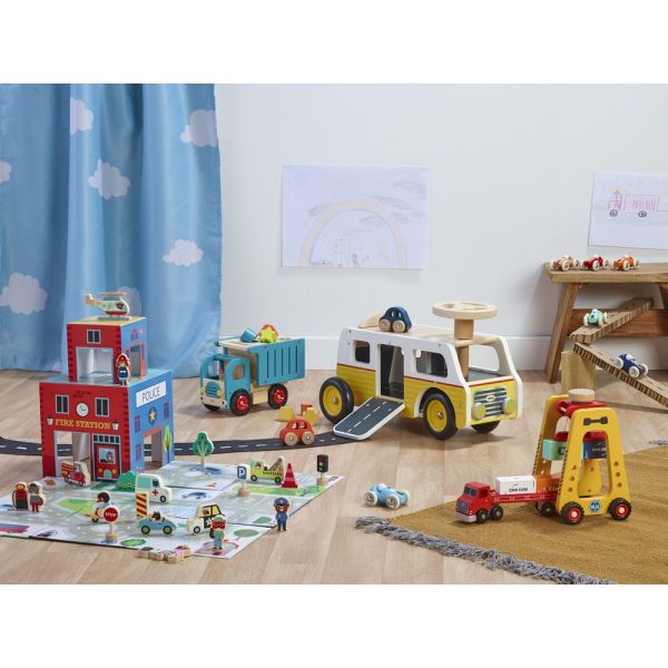 Porteur en bois 2 en 1 Van / Garage