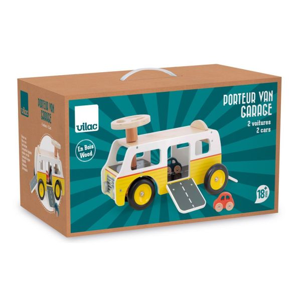 Porteur en bois 2 en 1 Van / Garage