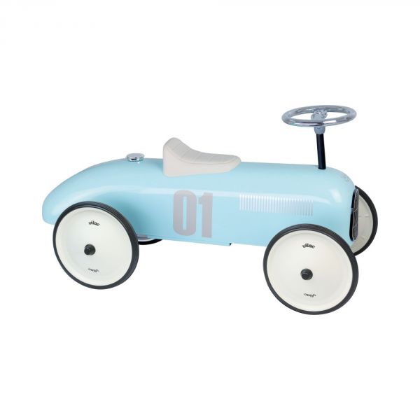 Porteur voiture vintage Bleu tendre