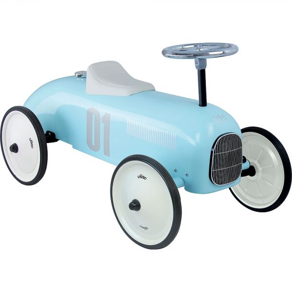 Porteur voiture vintage Bleu tendre