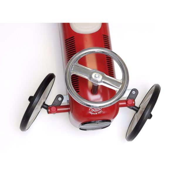 Porteur voiture vintage Rouge et crème