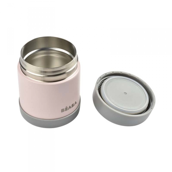 Portion inox isotherme 300 ml Dark mist / Light pink