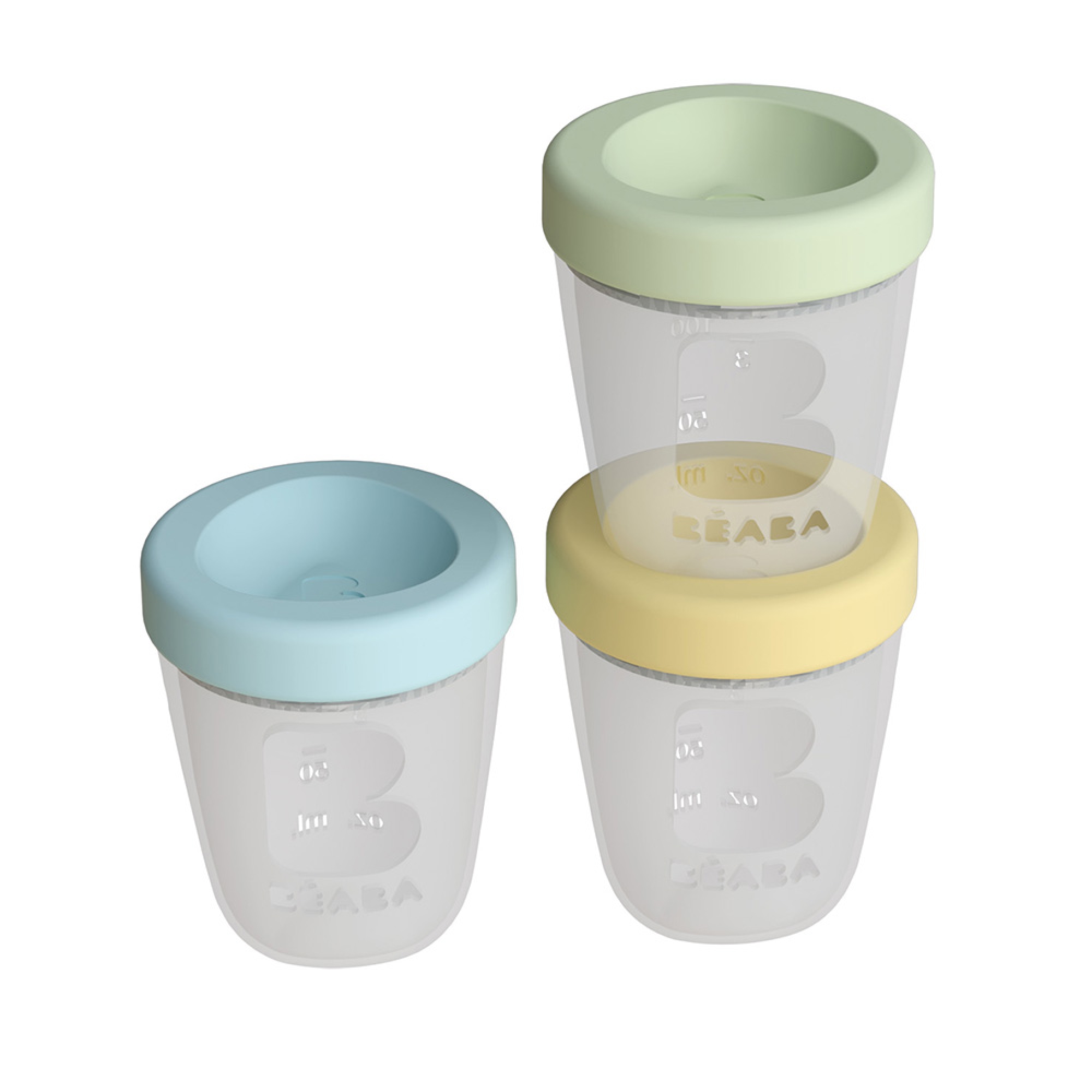Beaba Lot De 3 Pots De Conservations Silicone 300 Ml Jungle Made In Bebe Beaba Lot De 3 Pots De Conservations Silicone 300 Ml Jungle Made In Bebe