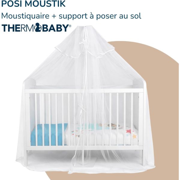 Moustiquaire avec support Posi Moustik à poser pour lit bébé