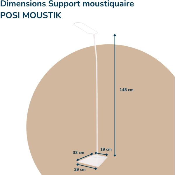 Moustiquaire avec support Posi Moustik à poser pour lit bébé