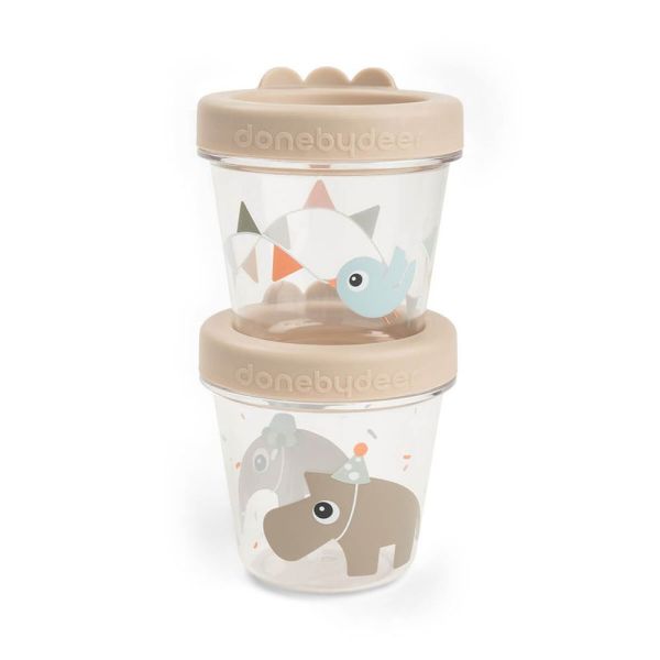 Lot de 2 pots de conservation Celebration Sable