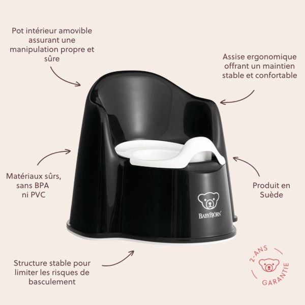 Pot Fauteuil Noir