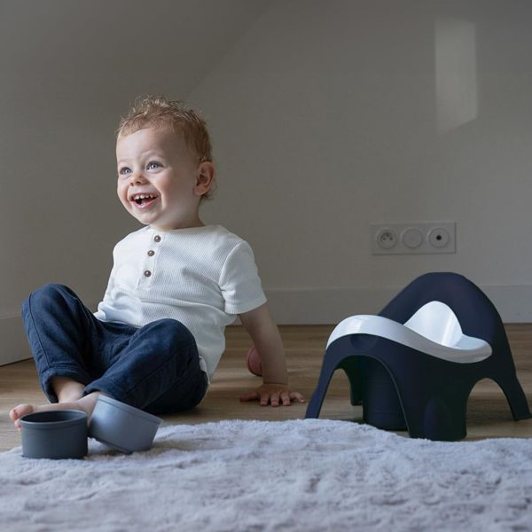 Pot d'apprentissage Ideo Bleu nuit