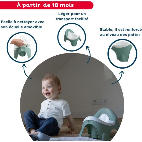 Pot d'apprentissage Ideo Vert sauge