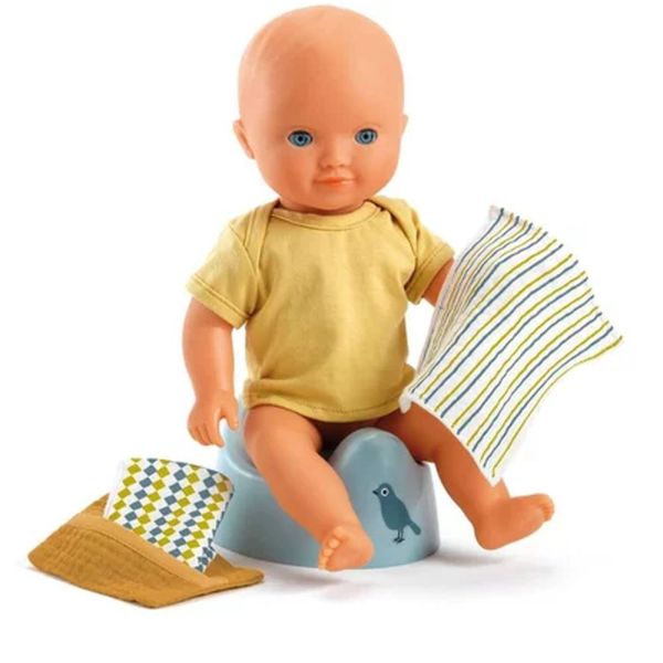 Set de toilette Pot et Lingettes pour poupée Poméa
