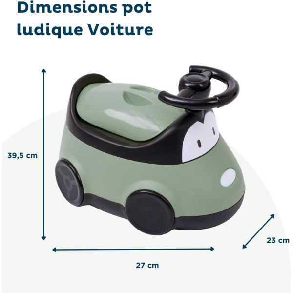 Pot enfant voiture Vert sauge