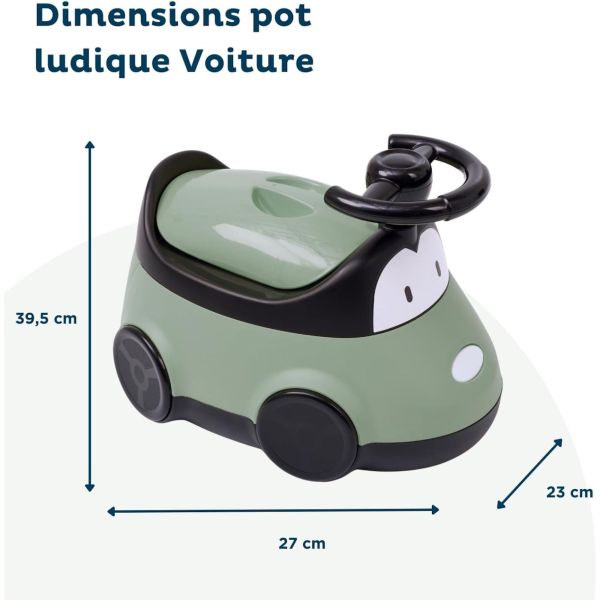 Pot enfant voiture Vert sauge