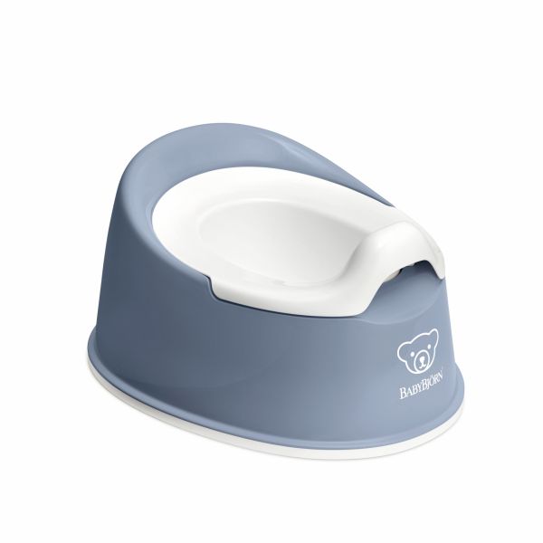 Pot Smart bleu profond et blanc