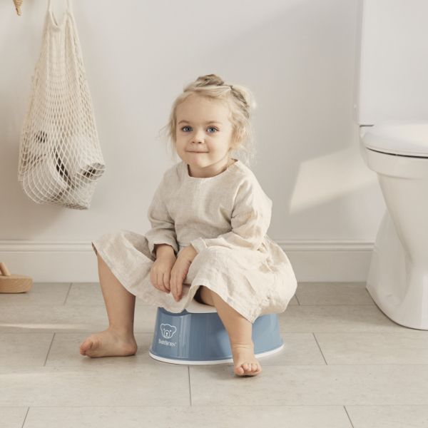 Pot Smart bleu profond et blanc