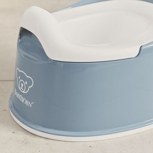 Pot Smart bleu profond et blanc