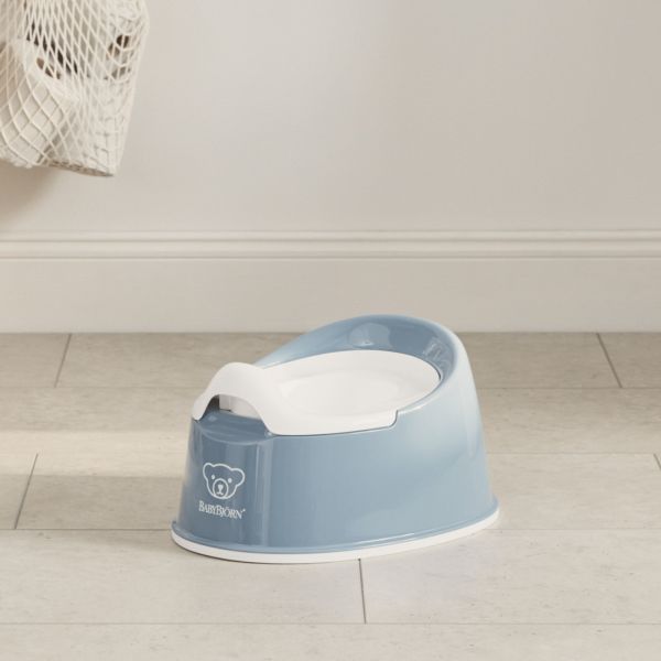 Pot Smart bleu profond et blanc
